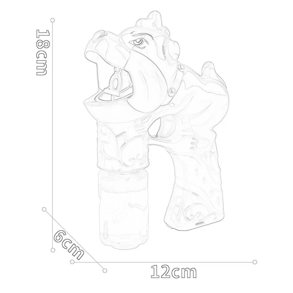 Kids Funny Cartoon Dog Bubble Blowing Machine Toys Automatic Flashing Music Children Colorful Soap Bubbles Toys Gift New sale