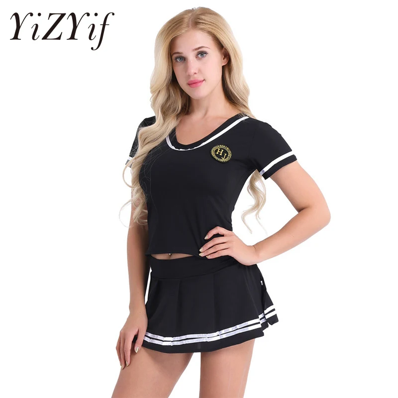 Sexy Women Musical Party Halloween Cheerleader Student Role Play Soccer ...