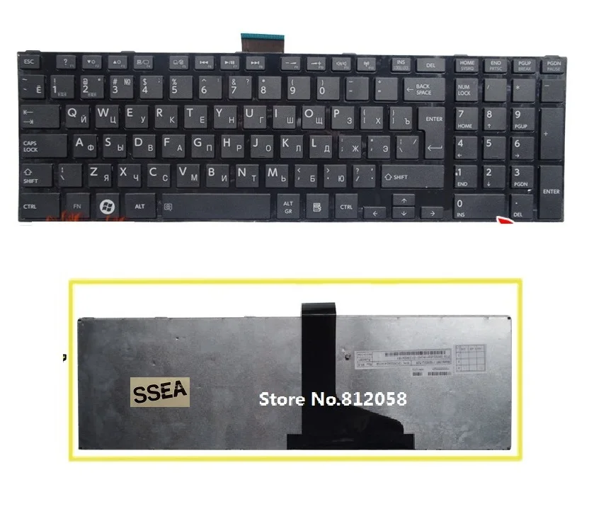 Ssea ноутбук RU Клавиатура для ноутбука Toshiba Satellite C850 C855 C870 C875 L875 L850 L850D L855 L950 L955 Русская клавиатура