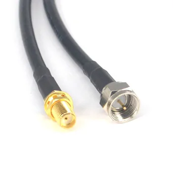

5 piece/lot Extension Cable SMA Female to F Male Plug Coax Connector Adapter Antenna Pigtail Cord 19 inch