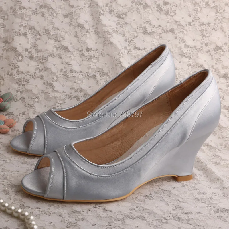 dropship shoes custom Design Shoes Silver Handmade Womens Custom Wedge Dress New dropship shoes custom Design Shoes Silver Handmade Womens Custom Wedge Dress New