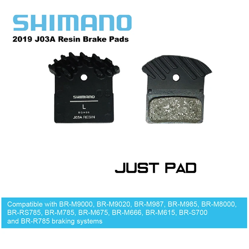 

2019 SHIMANO J02A J03A RESIN Brake Pads DEORE XT SLX cooling fins Ice Tech Brake Pad M615/M6000/SLX M675/M7000/M8000/M9000/M9020
