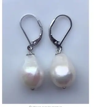 

Hot sale new Style >>>>Baroque Pearl Earrings,Big Pearl Earrings,S925 Level Back Earrings