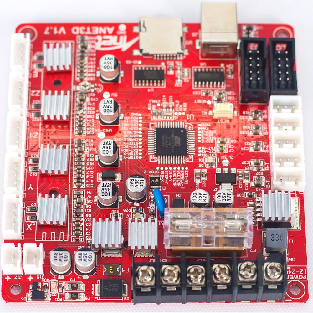 Цена 1 шт. Anet 3d принтер Плата управления для Anet A8 A6 A3 A2 3d принтер Reprap i3 3d принтер части материнская плата 4 цвета