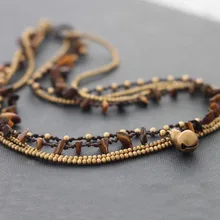 Новая мода богемное Колье Бохо-шик медные бусы ожерелье женское многослойное ожерелье s эффектное ожерелье Многослойные УКРАШЕНИЯ