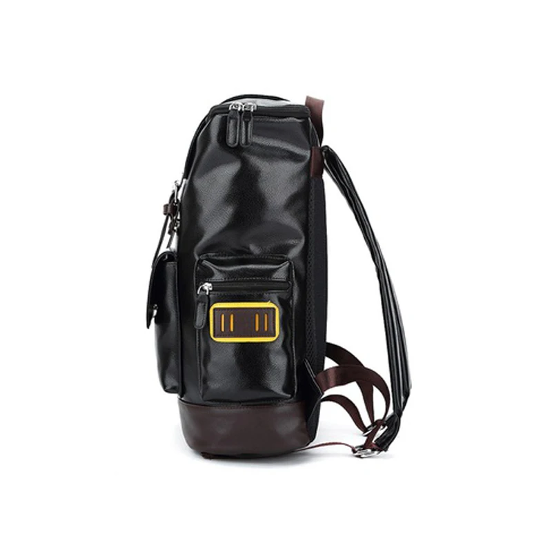 ABDB черный элегантный дизайн кожаный школьный рюкзак сумка для колледжа простой дизайн мужские повседневные рюкзаки mochila мужской новый