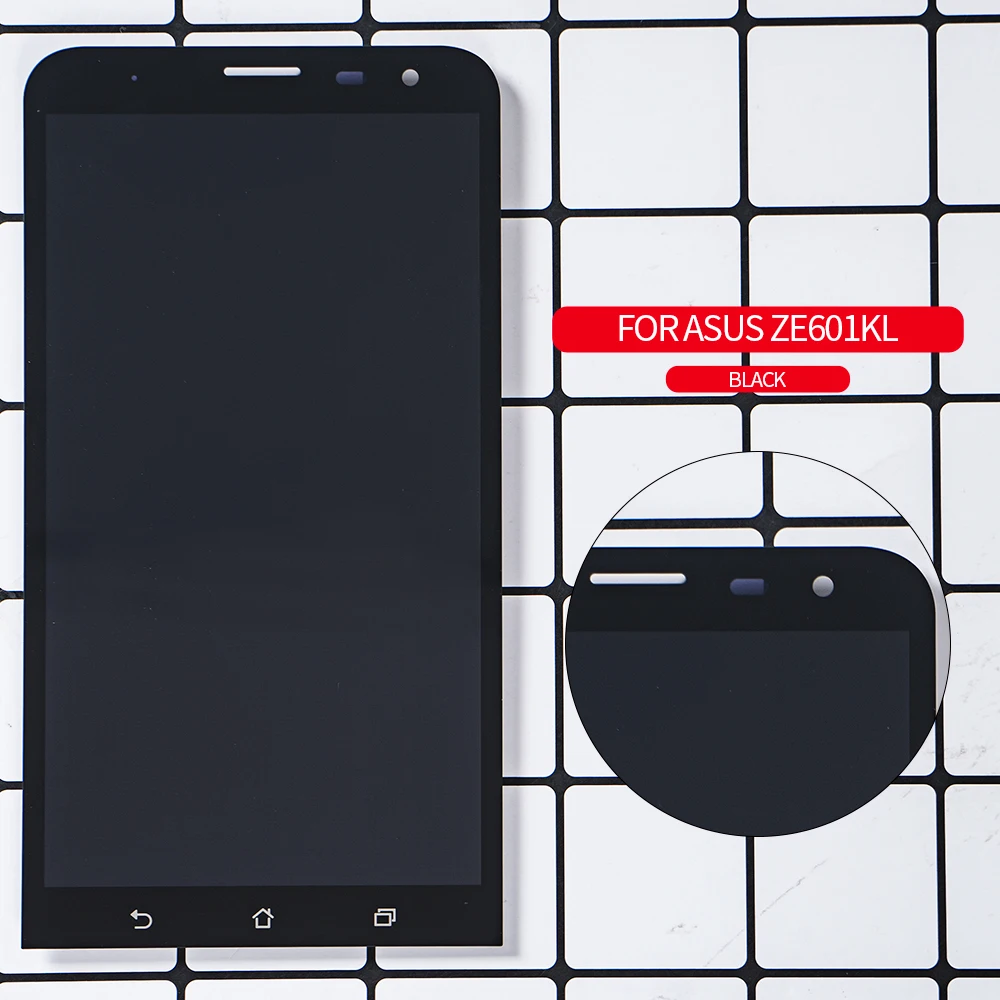Оригинальный ЖК дисплей для Asus ZenFone 2 Laser ZE601KL сенсорный экран дигитайзер Рамка Z011D