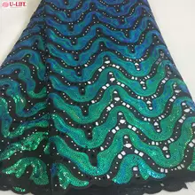 Newest Eco-friendly Handcut High Quality African lace fabric Swiss voile 100% cotton organza with Full stones F4-402