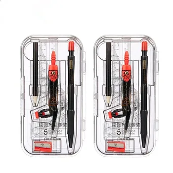 

Ruler Drawing Suit 8 Pieces Of Compasses Ruler Set Student Ruler Set Brands Goniometro Math Set school office supply