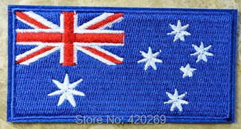 

HOT SALL! ~Free Shipping~ Australia Flag Australian Iron On Patches, sew on patch,Appliques, Made of Cloth,100% Quality