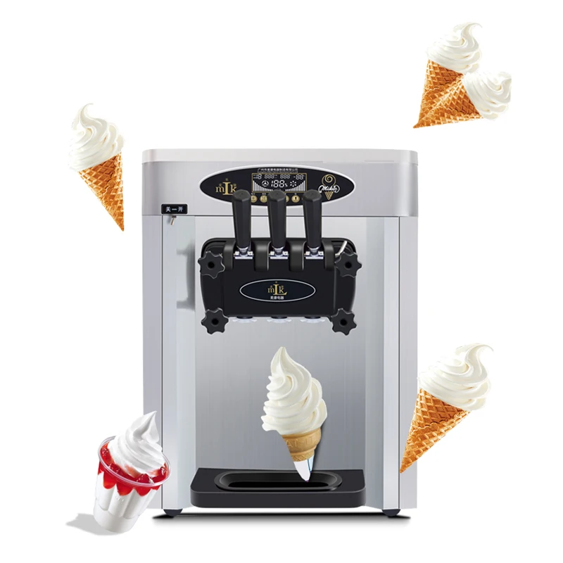 

Stainless steel commercial portable soft serve ice cream machine automatic ice cream machine for sale