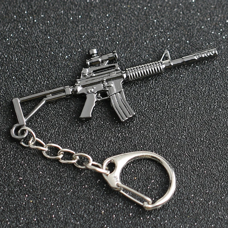 

CS GO CSGO CF Keychain M4 M4A1 Carbine Rifle Gun Weapon Counter Strike Game Cross Fire Keyring Key Chain Ring Jewelry Wholesale