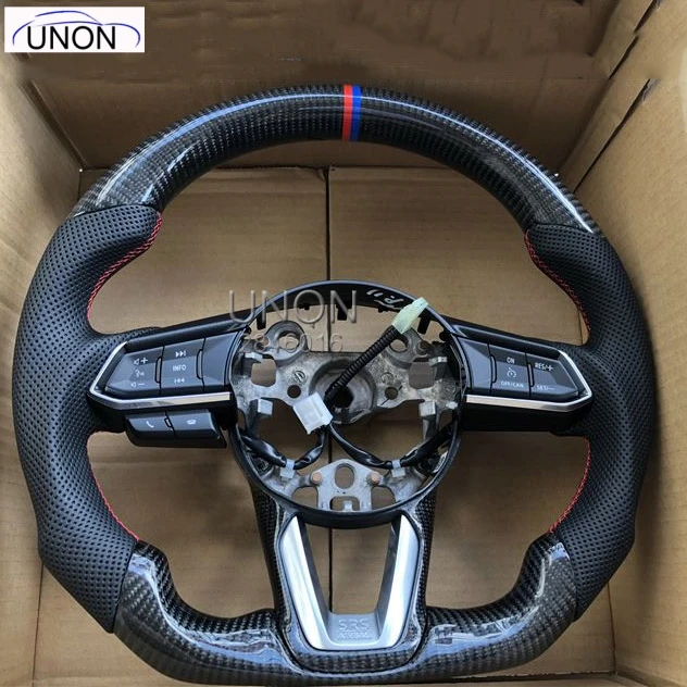 

Car Carbon Fiber Steering Wheel for MAZDA3 axela CX-5