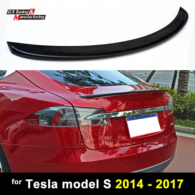 

Carbon Fiber spoiler Trunk Boot Wing rear bumper spoiler for Tesla Model S
