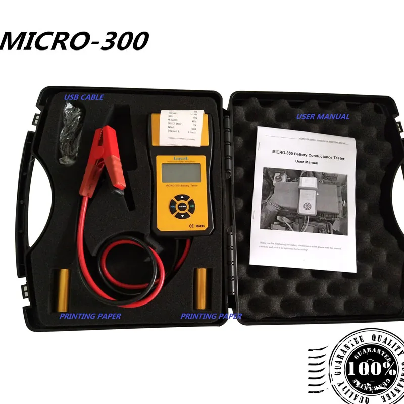 Lancol MICRO 300 Auto 12 В CCA тестер автомобильной батареи анализатор многоязычный принтер