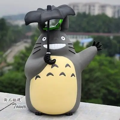 

Japan Anime Totoro Cute STUDIO GHIBLI My Neighbor Totoro Action Figure Saving Box Piggy Bank Doll Toy Gift 10"/26cm New