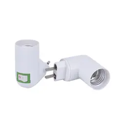 EU/US Plug PP E27 базы Soket конвертер держатель лампы с на/выключатель гнездо адаптера