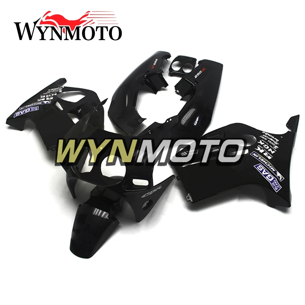 Полный обтекатели для Honda CBR250RR 1988-1989 год впрыск АБС пластмасса MC19 88 89 Кузов Мотоцикл крышка черного и серого цвета панелей нового