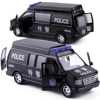 

High simulation Special ambulance model,1:32 scale alloy pull back model toy cars,4 open door ,free shipping