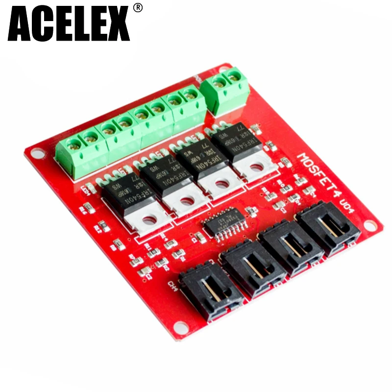 

Four Channel 4 Channel Way Route MOSFET Button IRF540 V4.0+ MOSFET Switch Module For Arduino DC Motor Drive Dmimmer Relay Board