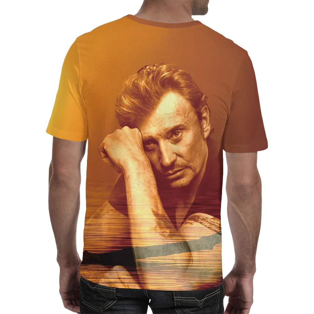 Johnny Hallyday Mesh Cloth 3d T Shirt French Elvis Presley T-shirt Short Sleeve Clothesfunny Rock O-neck Casual Tshirt Johnny Hallyday Mesh Cloth 3d T Shirt French Elvis Presley T-shirt Short Sleeve Clothesfunny Rock O-neck Casual Tshirt