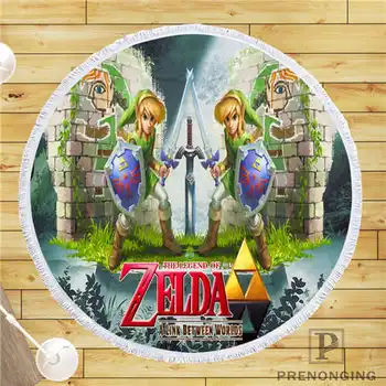 

Custom DIY Customized Microfiber Fabric the_legend_of_zelda (1 Round Beach Blanket Towel Printed on Demand 150cm #19-01-28-4-156