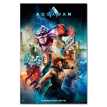

Aquaman Superheroes Movie Silk Poster Wall Art Print 12x18 16x24 inch Decoration Pictures Wallpaper Living Room Decor 003