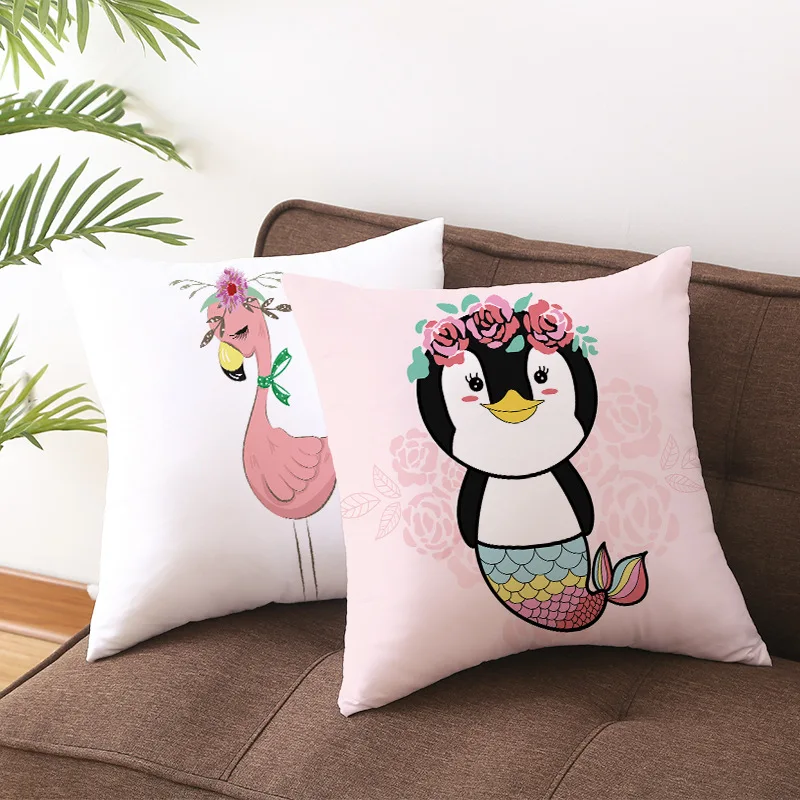 Popular High Quality Cushion Cover Home Decoration Pillow Case 1PC 45*45CM Office For Sofa Cartoon Hot Sale Car