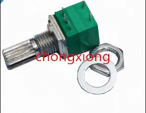 

RV097NS singlel inked potentiometer B50K with a switch audio / power amplifier / sealing potentiometer handle 15mm