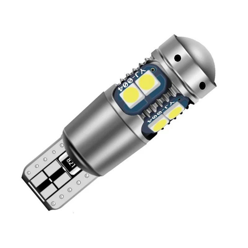 2 шт. T10 супер яркий 10 SMD 3030 светодиодный Canbus без ошибок Авто парковочный светильник W5W автомобильный клиновидный задний фонарь внутренняя лампа для чтения купольная лампа