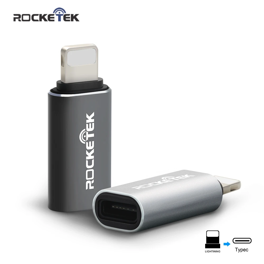 

Rocketek Typec C USB to adapter for iphone Phones charger accessories Data Sync Charging 4s 5 5s 6 7 8 plus x