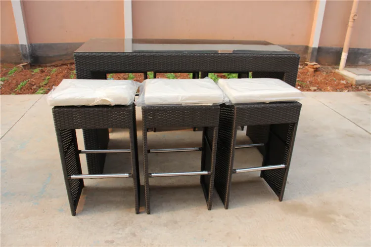 Hot Sale Modern Handweaved Garden Rattan Resin Wicker Used Bar