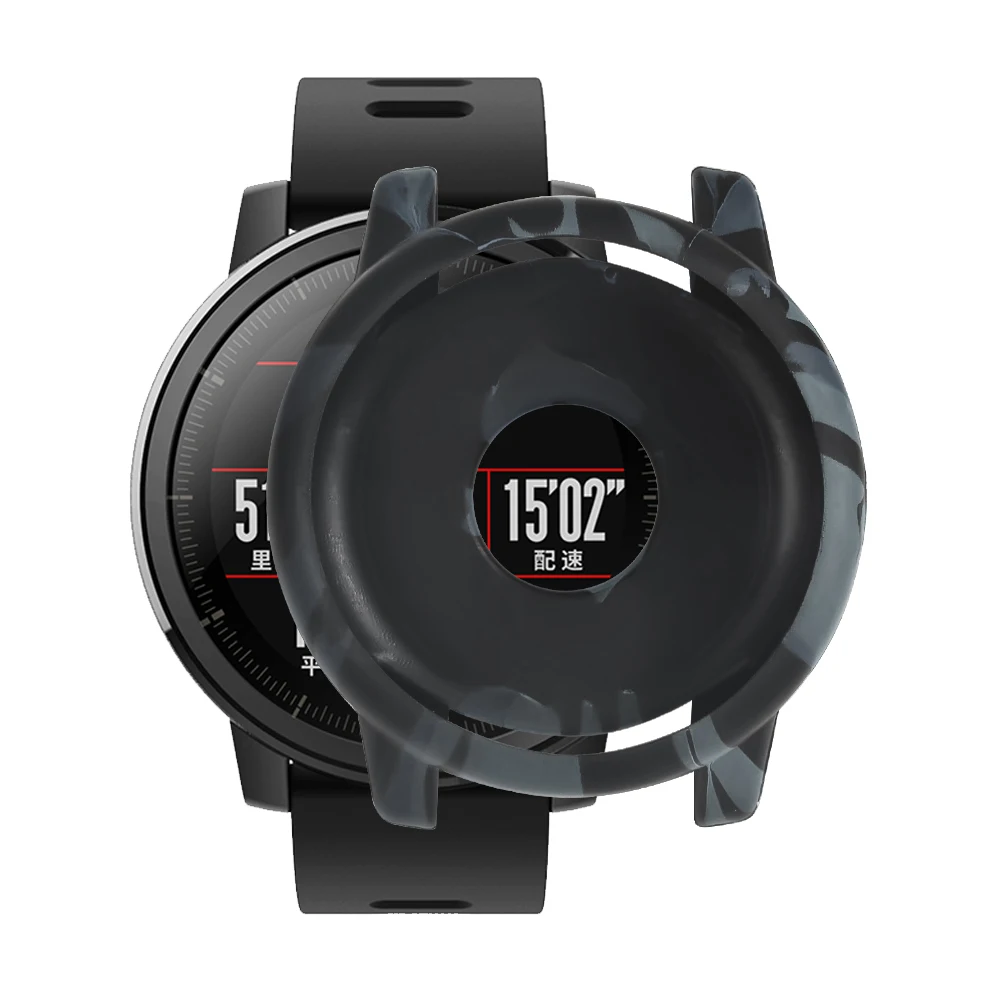 Камуфляжный силиконовый чехол для Amazfit Stratos сменный спортивный ремешок смарт