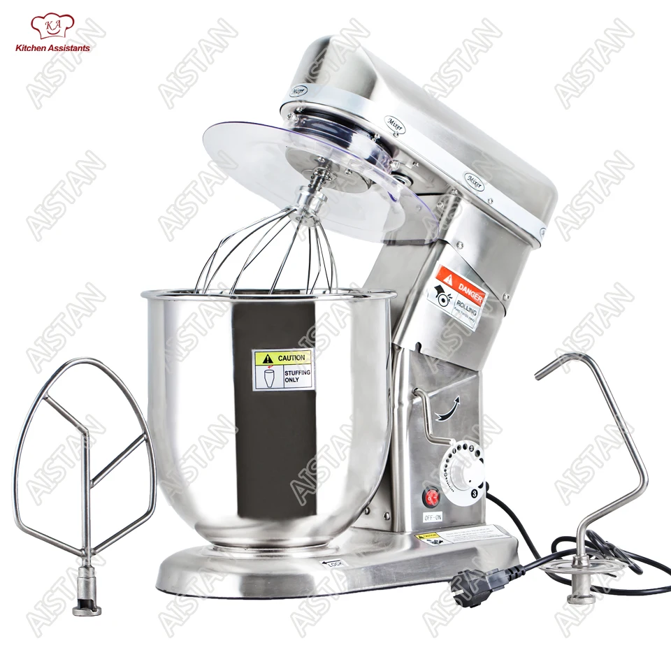 Home use or commercial use 7, 10 Liters electric stand food mixer