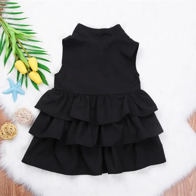 6 Toddler Kids Baby Girls Clothes Baby Princess Dress Party Tutu Layer Mini Sleeveless Cake Dresss Vestido Menina
