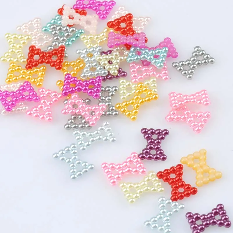 Mix-Color-bowknot-Shape-Imitation-Half-Round-Pearl-Flatback-Beads-for-Scrapbook-DIY-Decoration-400pcs (4)