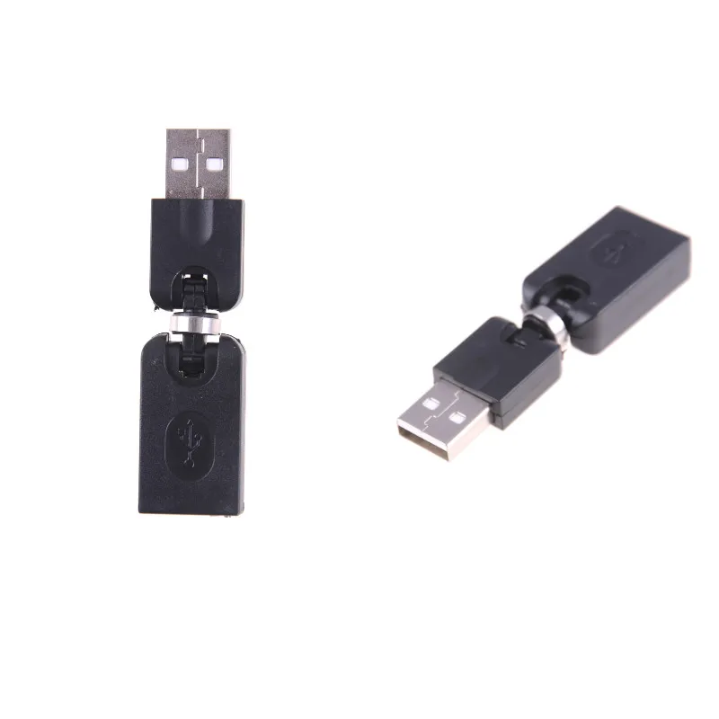 

1pcs USB 2.0 Male To Female 360 Degree Rotating USB Adapter Flexible Swivel Twist Angle Extension Adapter