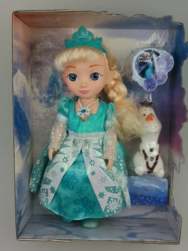 1pcs Snow Glow Elsa Princess Singing Doll Toy with Musical Let It Go Bonecas Brinquedos New 2015 In Stock Disny Princesa | Игрушки и