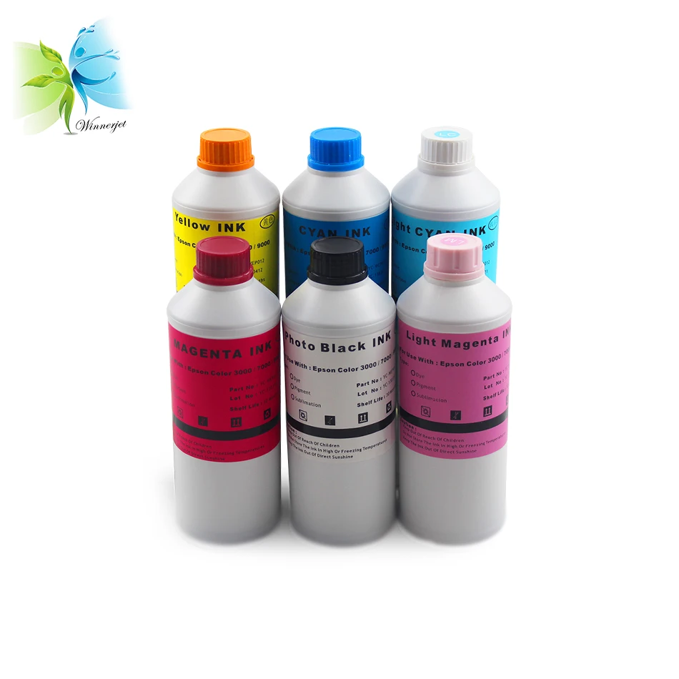 

WINNERJET 1000ml Sublimation Ink Kit for Epson Stylus 7500 9500 Printer