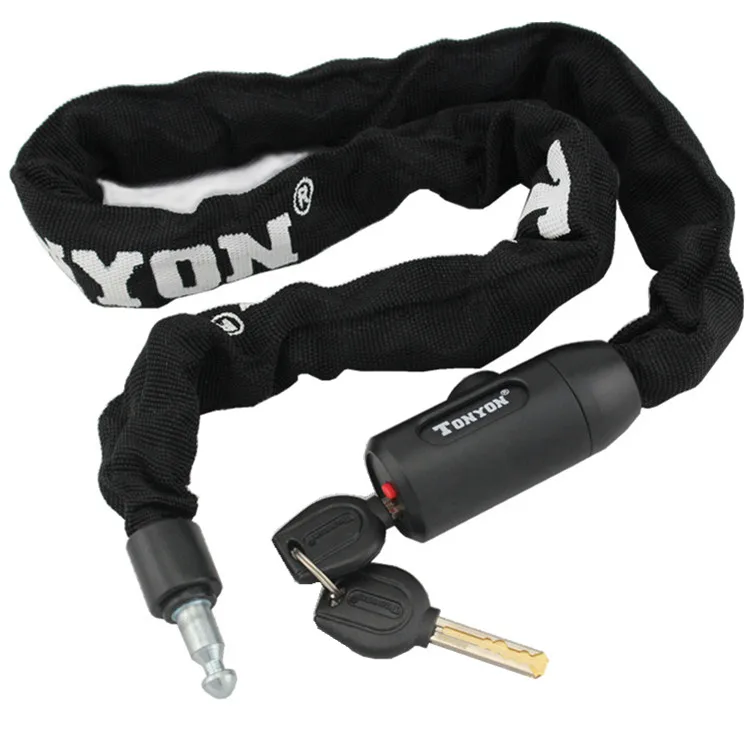 Tonyon general lock ty759b chain ride bicycle lock folding bike anti