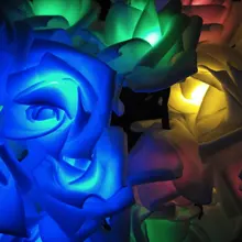 YIYANG Outdoor Waterproof 10M 60 LEDs Romantic Rose LED Solar String Decoration Lights Christmas Party Garden La Luce solare.