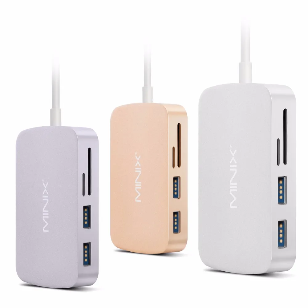 MINIX NEO C type-C многопортовый адаптер с выходом HDMI до 4 к Gigabit Ethernet USB-C для зарядки совместим с Apple MacBook