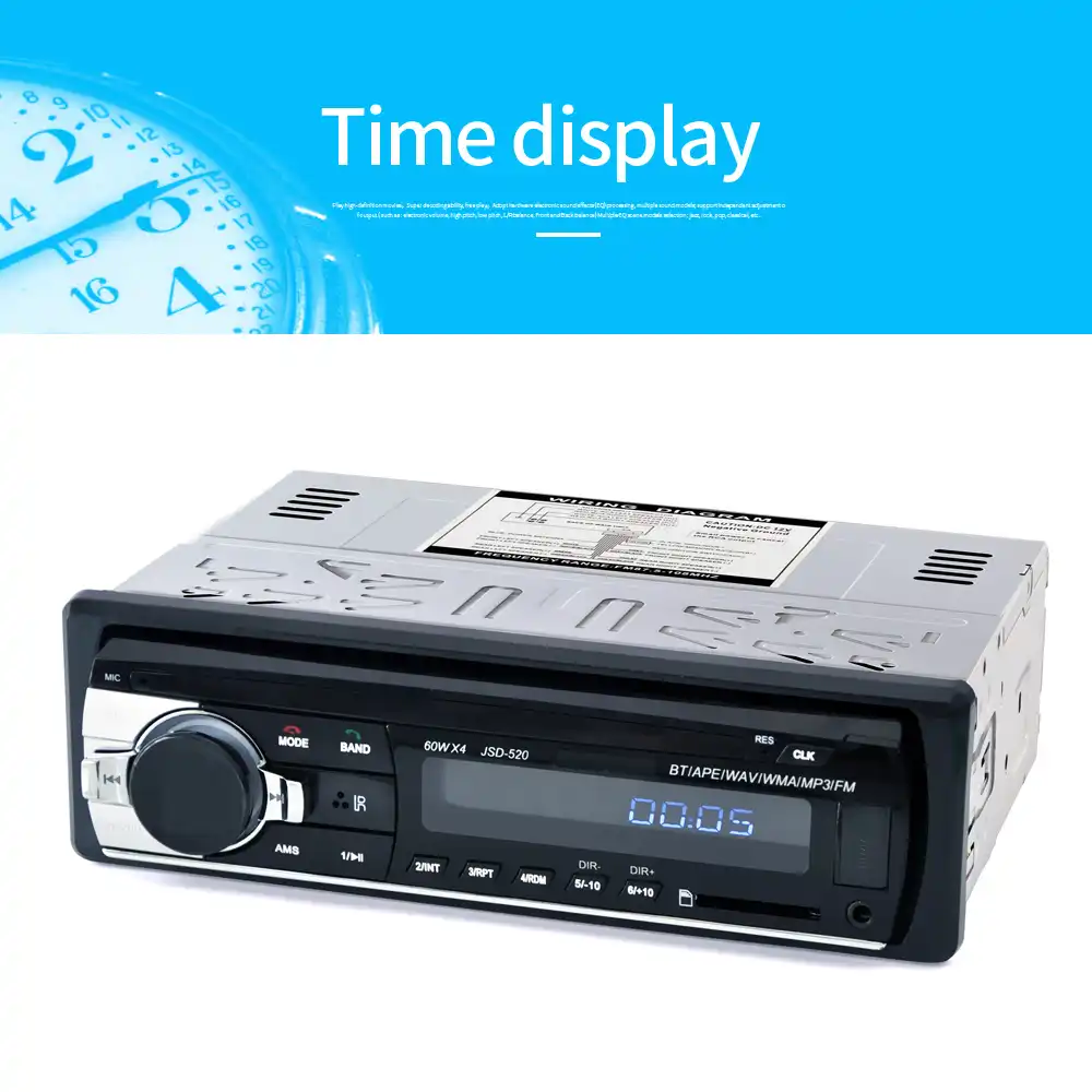 Car Stereo Bluetooth Radio Audio Player Receiver In Dash Fm Aux