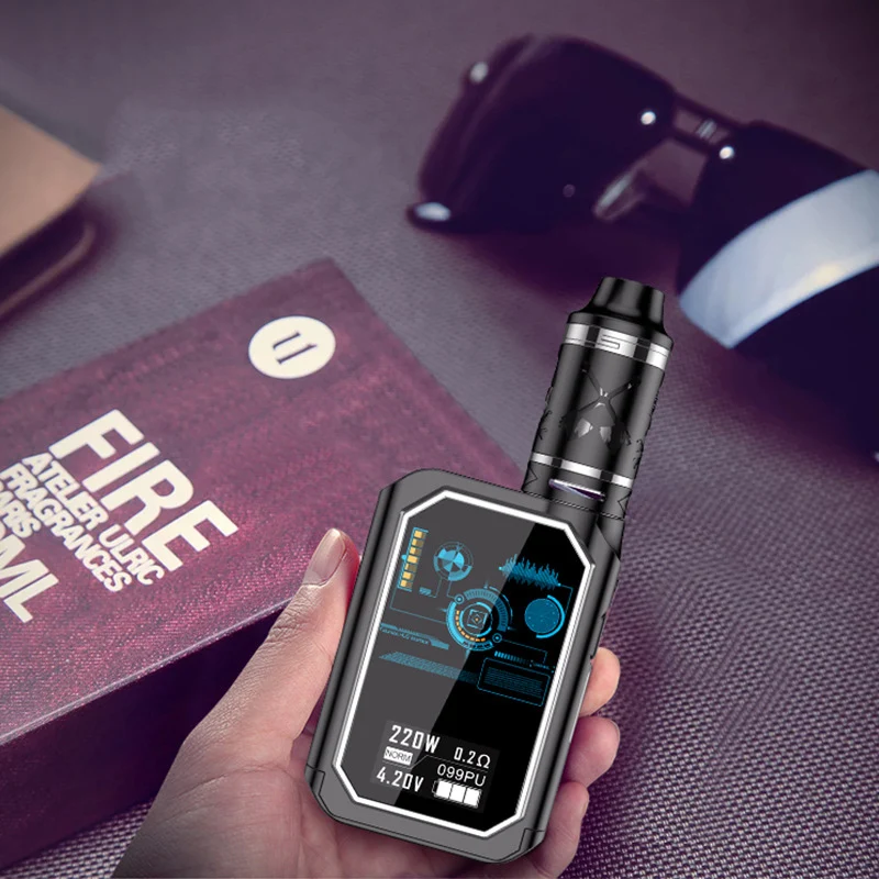 

X24 Vape Kit With 4Ml Atomizer Tank Electronic Cigarette 220W Vape Box Mod Hw4 Coil Head Electronic Cigarette Vaporizer