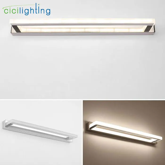 Conduziu a Lâmpada de Parede Banheiro Moderno Vaidade Quarto Interior L42cm L52cm L62cm L72cm Espelho Iluminação Arandela Luminárias Luz 5 l72cm espelho iluminação arandela luminárias