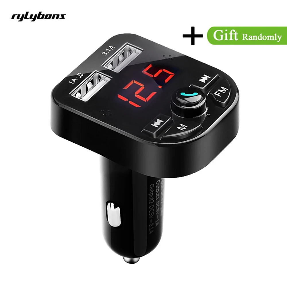 

Car MP3 Player Wireless Bluetooth FM Transmitter FM Modulator Bluetooth Handsfree Car Kit TF U Flash 3.1A Dual USB Car Charger