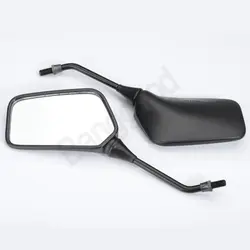 1 пара Универсальный Мотоцикл заднего вида Mirrors10MM черный для HONDA/Suzuki/kawasaki