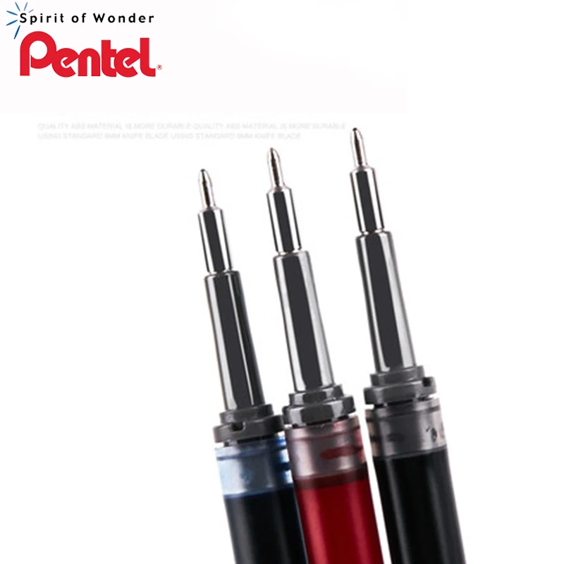 Pentel 6 шт., гелевая ручка с игольчатым наконечником, 0,5 мм/0,4 мм, черный/синий/красный, для Pentel BLN-75