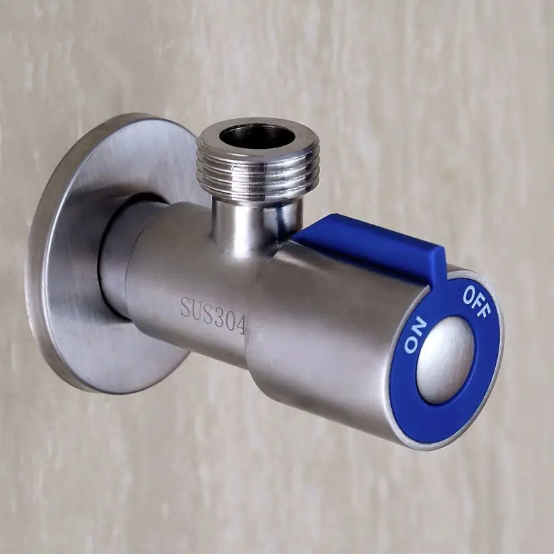 Нержавеющая сталь G1/2 резьбовой угловой клапан холодной или горячей воды треугольный клапан заправочный клапан унитаз раковина водонагреватель инструмент для ванной комнаты
