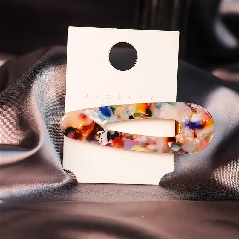 MT 2.5x7cm 1 шт./пакет корейская мода леопард шпилька красочные квадратные капли Форма шпилька аксессуары для укладки волос Инструменты для укладки волос - Цвет: MT 2.5x7cm